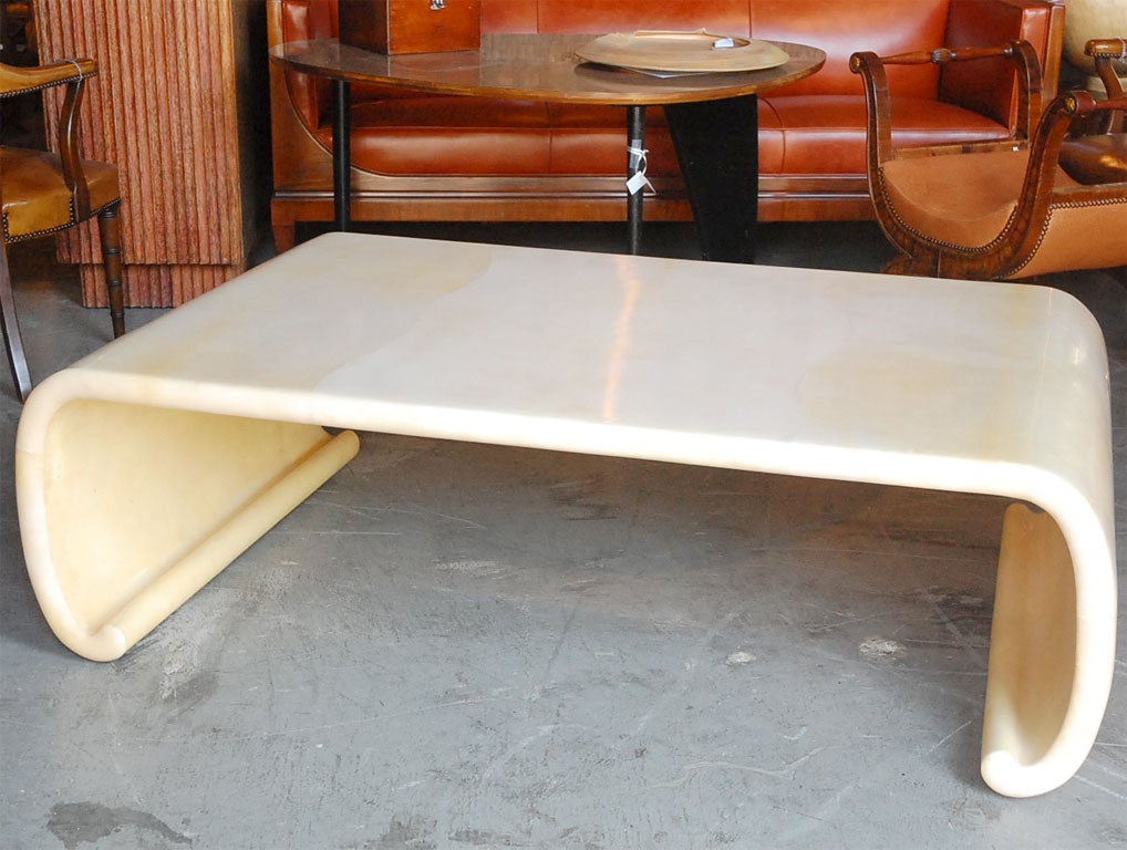 Parchment Waterfall Coffee Table