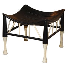 A Classic Egyptian Revival Bench Attribited to Liberty & Co.