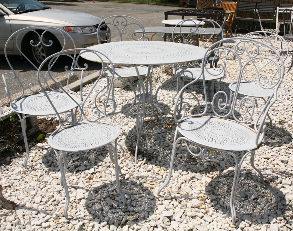 20th Century French Garden Bistro Dining Set