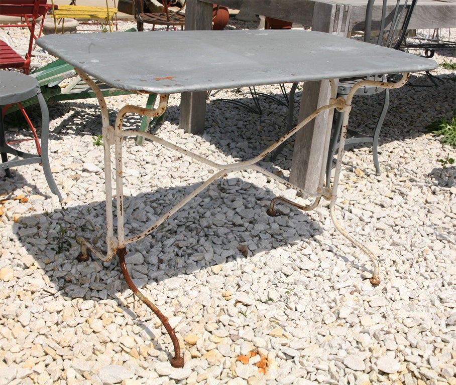 Zinc Top Bistro Table