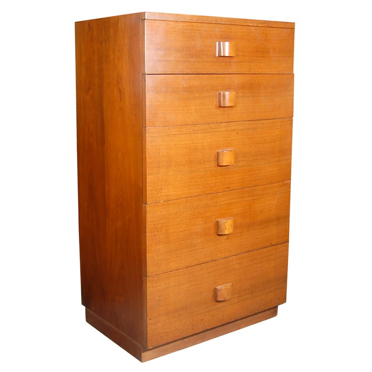 Herman Miller Gilbert Rohde Walnut Chest of Drawers at 1stDibs