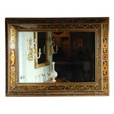 REVERSE HAND PAINTED GLASS MIRROR FRAME