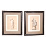 PAIR OF ETCHINGS OF A ROMAN  NERON AND VENUS