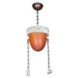 MURANO LANTERN WITH CHAIN AND ACRYLIC ORNAMENTS