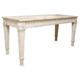 Neoclassical Console with Faux Marble Top