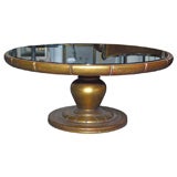 GILT LEAFED COFFEE  TABLE