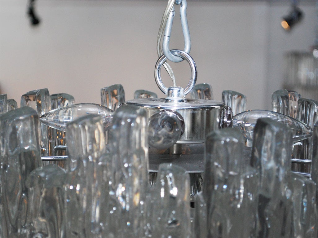 German LUCITE ICICLE CHANDELIER