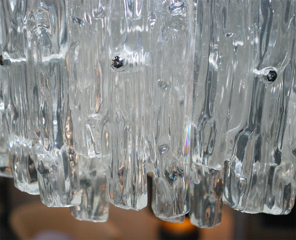 Mid-20th Century LUCITE ICICLE CHANDELIER
