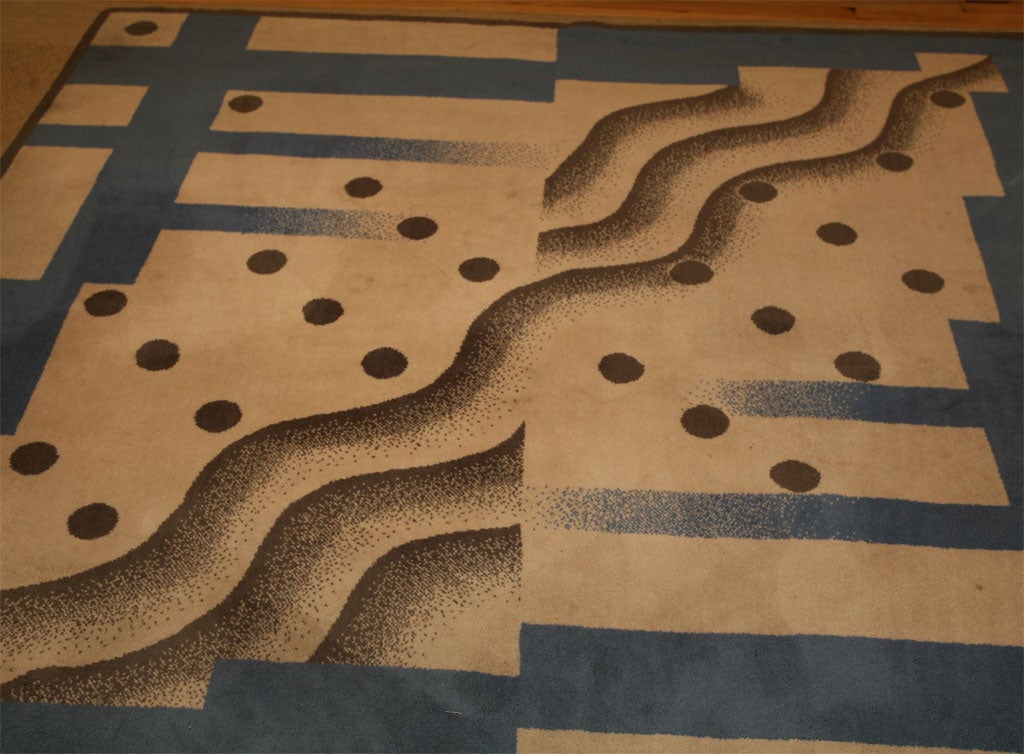 20th Century Abstract Wool Rug