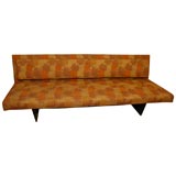 Sleek, Armless Sofa with Lenor Larsen Fabric