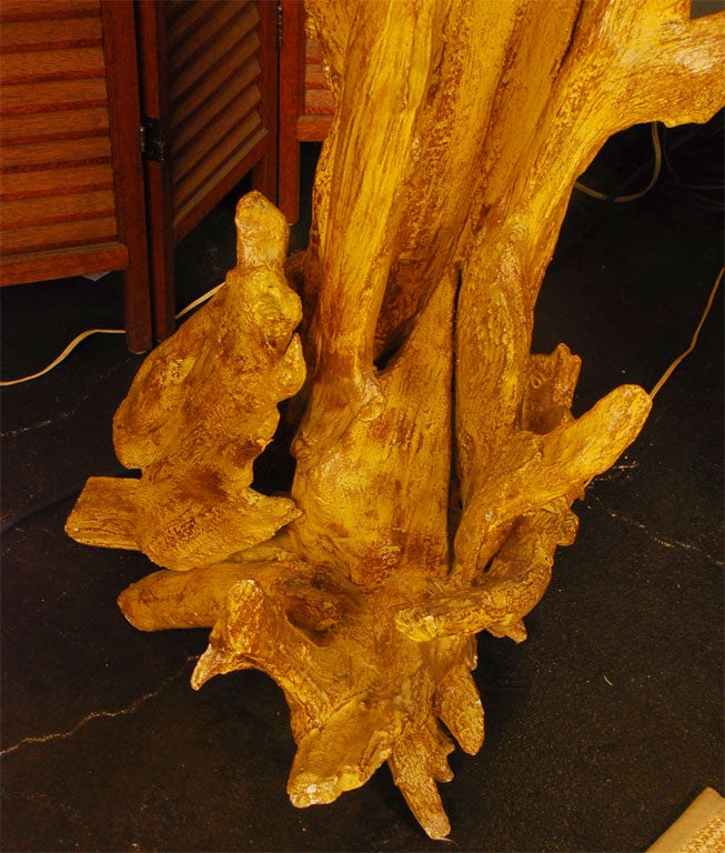 American Mid-century Driftwood Floor Lamp