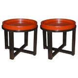 Pair of Robert Kuo Tray Tables