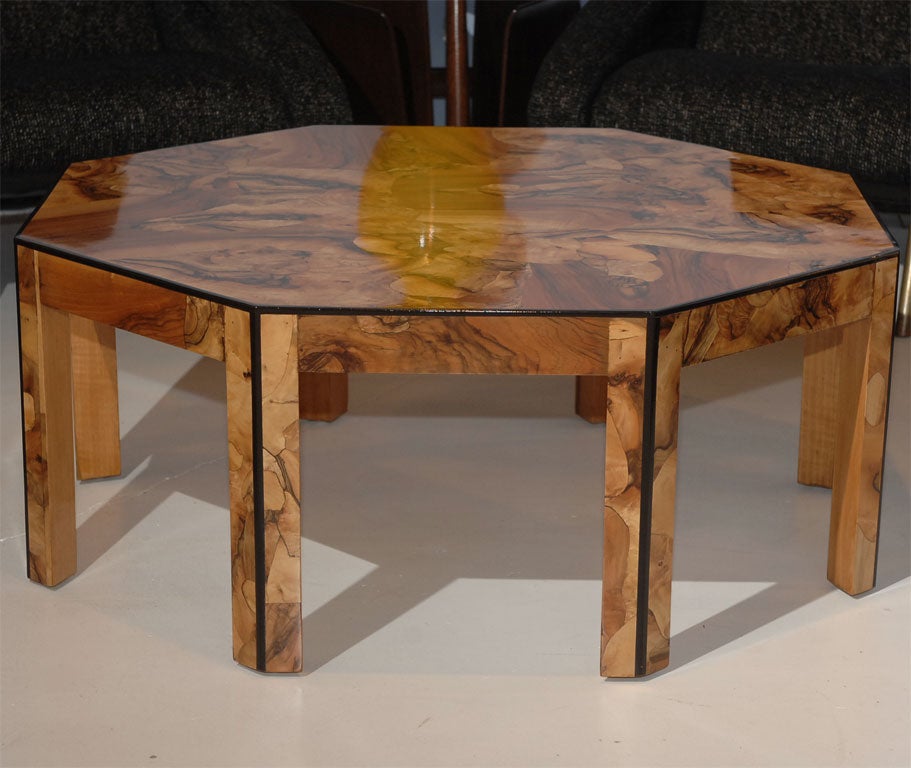 Italian Burl Coffee Table at 1stDibs