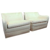 Spectacular Pair of 1940's Hollywood Lounge Chairs