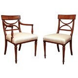 Set of 18 Regency Mahogany Dining Chairs