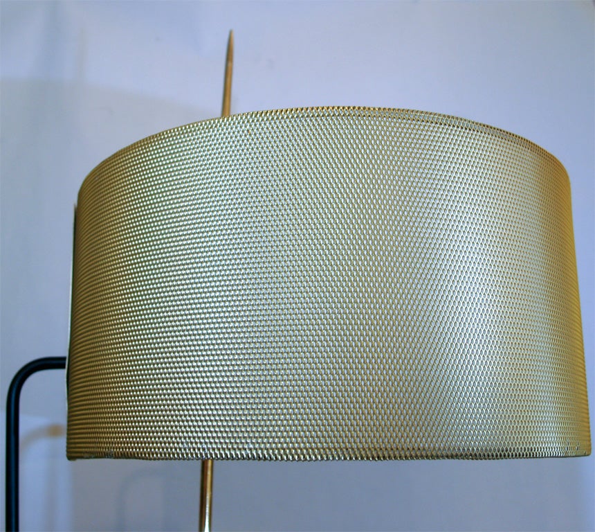 Metal A 1950's French Modernist Floor Lamp