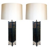 Pair of Architectural Table Lamps by Sunset Lamp Company