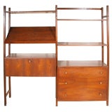 Walnut & Brass "Working Wall"