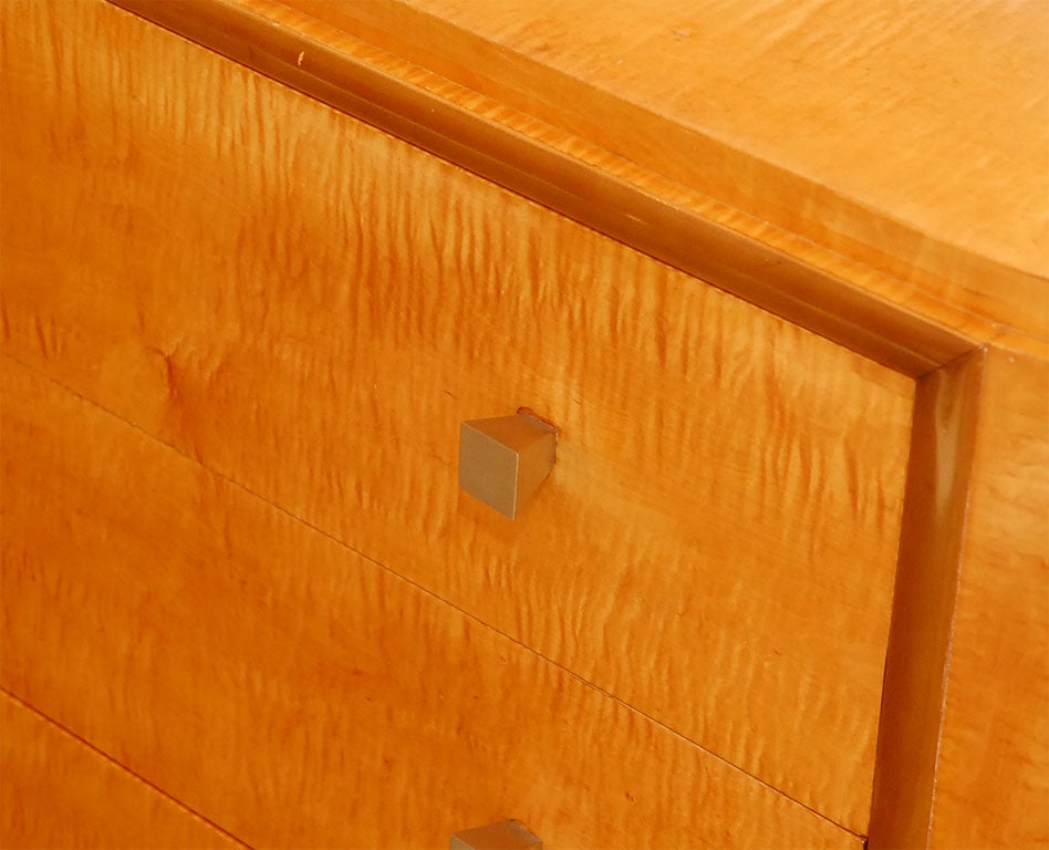 Early Deco Bachelor's Chest with Nickel hardware by Widdicomb 1