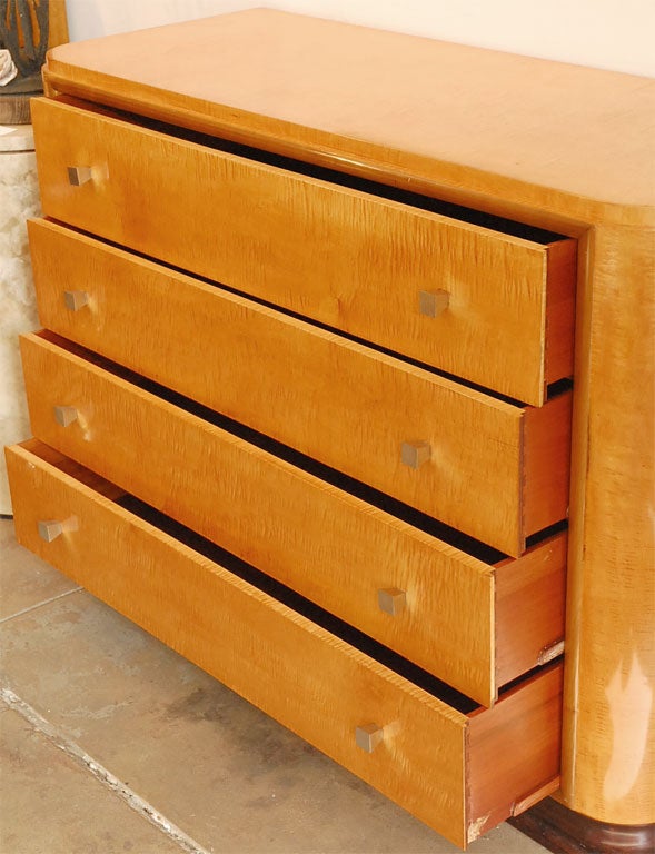 Early Deco Bachelor's Chest with Nickel hardware by Widdicomb 2