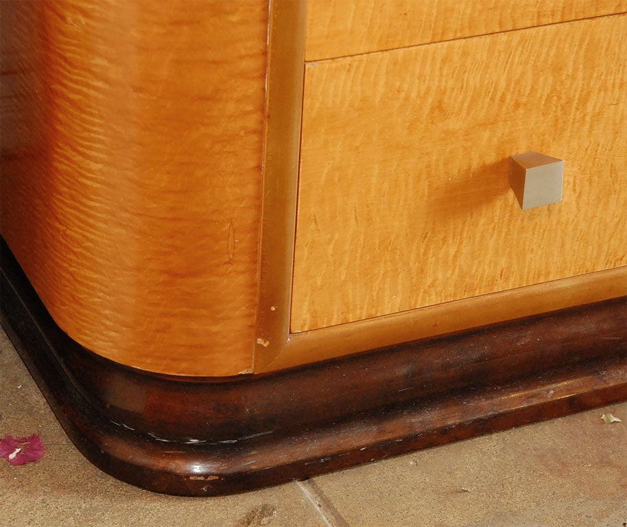 Early Deco Bachelor's Chest with Nickel hardware by Widdicomb 3