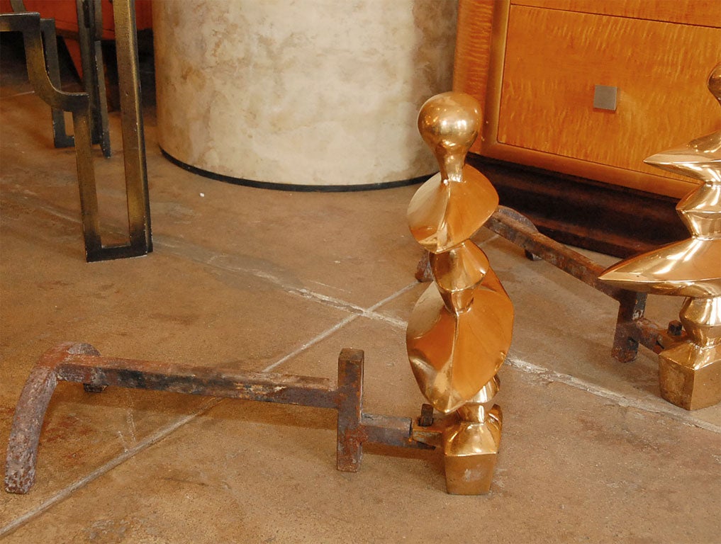 Giacometti Andirons commissioned by Nelson Rockefeller 4