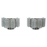 Pair of Crystal Austrolux Sconces
