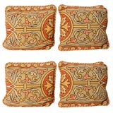 English Arts & Crafts/Art Nouveau Needlepoint Pillows