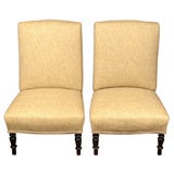 Pair of Napoleon III Chauffeuses