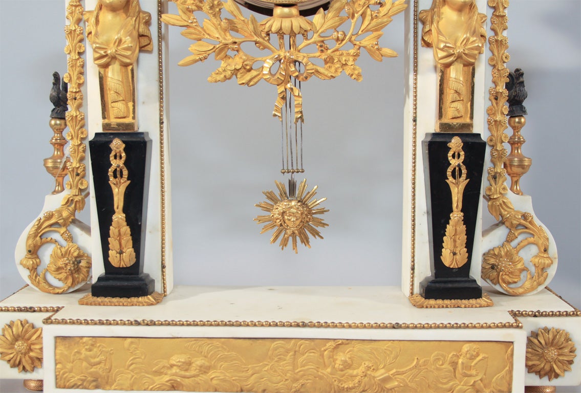 18th Century Louis XVI Mantle Clock For Sale