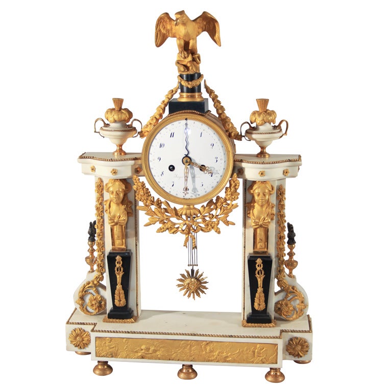Louis XVI Mantle Clock For Sale