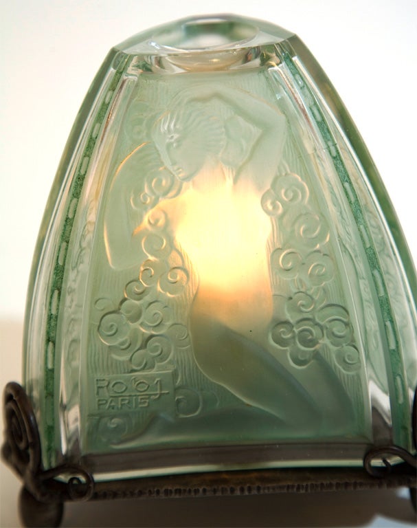 Wrought Iron Small French Perfume Lamp by Robj