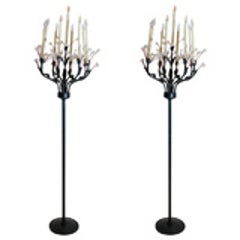 Pair of "Magic Forest" Torcheres by Tony Duquette 2