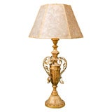 Vintage Italianate Gilt Table Lamp