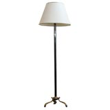 Bronze & Brass Floor Lamp on tri-pod base
