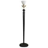 Ebonized Limed Oak Floor Lamp (No Shade)