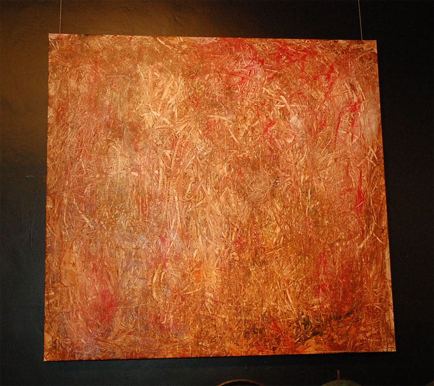Reflections, painting by G. Wahl, stretched.