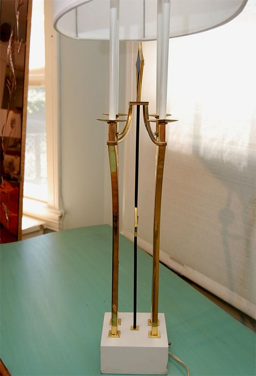 Tall Parzinger-Style Table Lamp For Sale 1