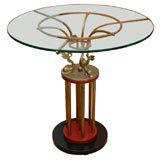 Side Table with Dolphin Supports