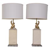 Pair "Griffon" Table Lamps