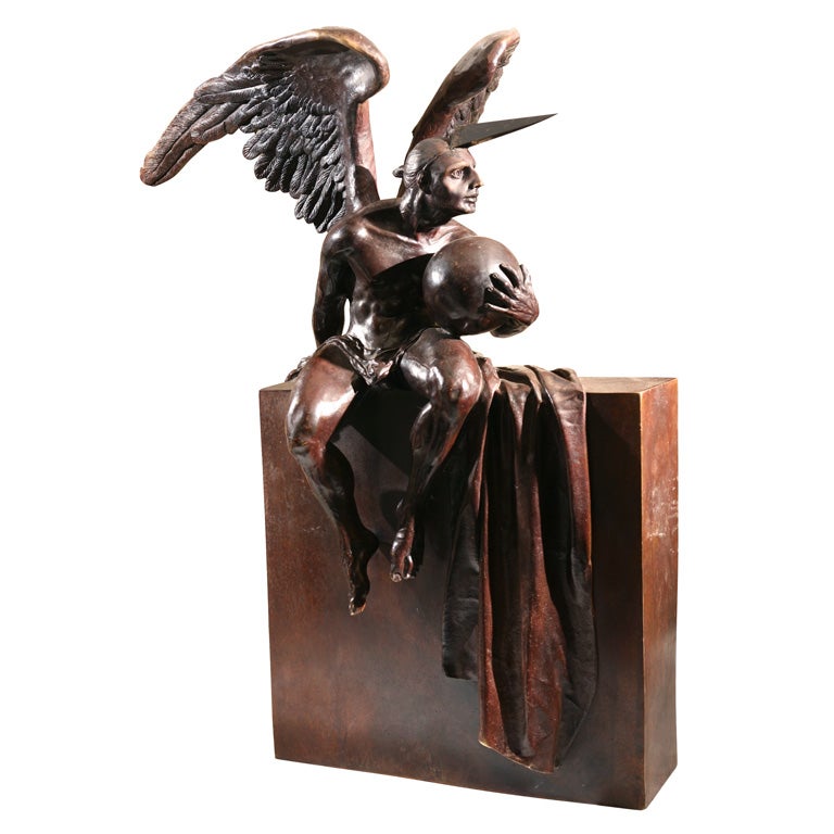 "ANGEL APARITA" EXECUTED IN BRONZE BY SCULPTURE "JORGE MARIN"