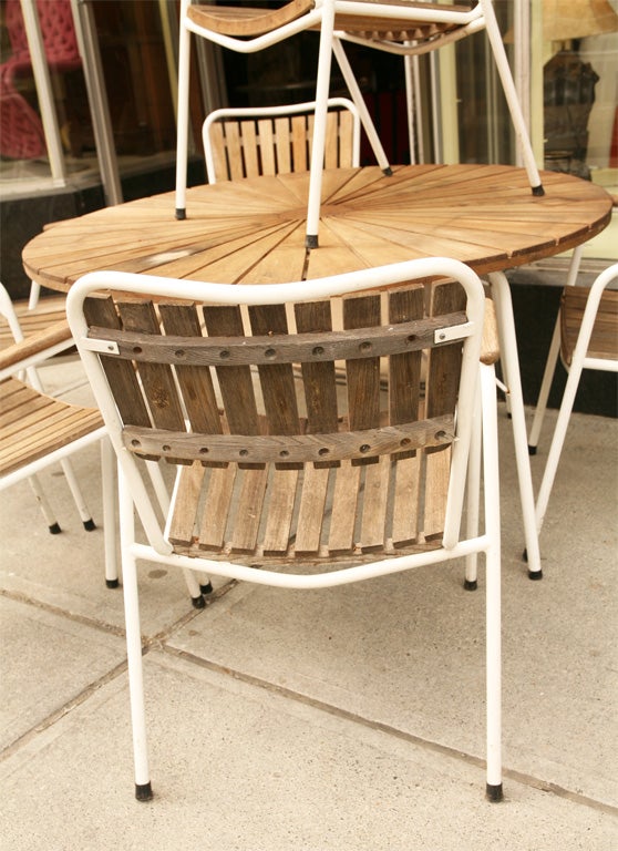 Teak Garden Table and 6 Chairs
