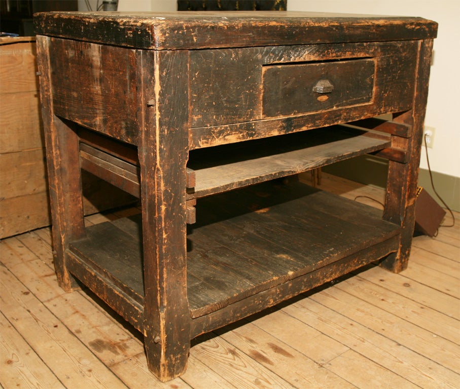 Stone Top Work Table