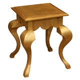 Gold Leaf "Goat-Leg" Table