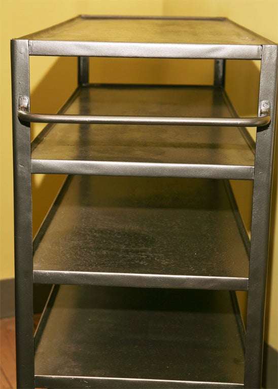Metal Industrial Shelves on Wheels