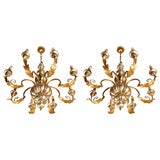Pair of Vintage Italian Chandeliers