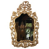 Carved Wood and Gilded Mirror