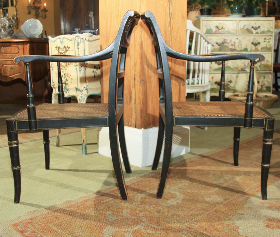 Pair English Elbow Chairs For Sale 3