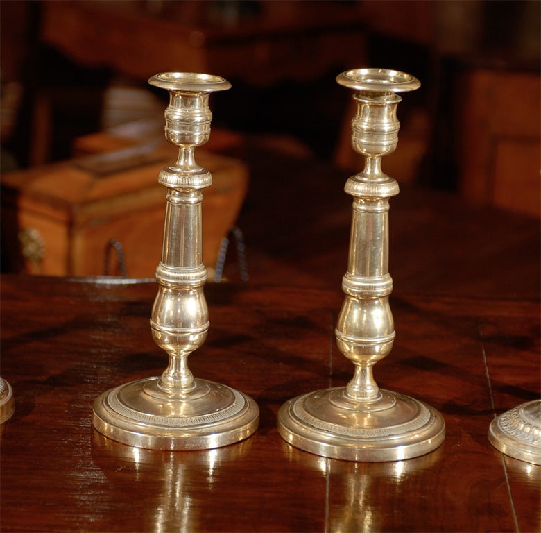 19th Century Collection of 18th and 19th century Candlesticks For Sale