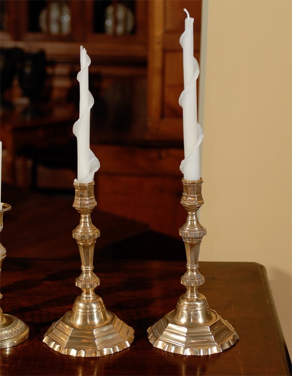 Collection of 18th and 19th century Candlesticks For Sale 1